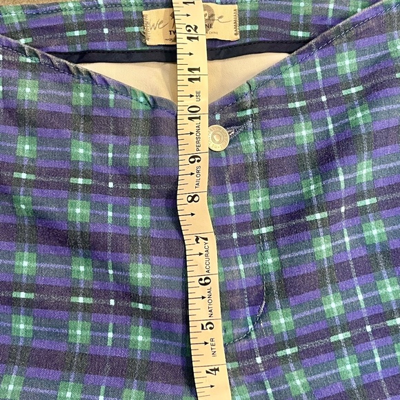 We the Free Free People Isla Slim Straight Plaid Pants Jeans Size 29 - Picture 11 of 13